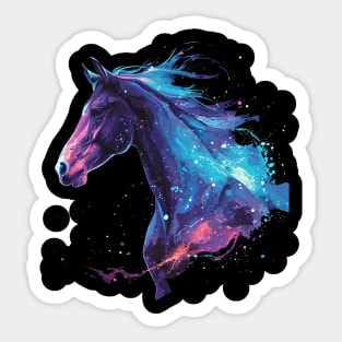 galaxy horse Sticker